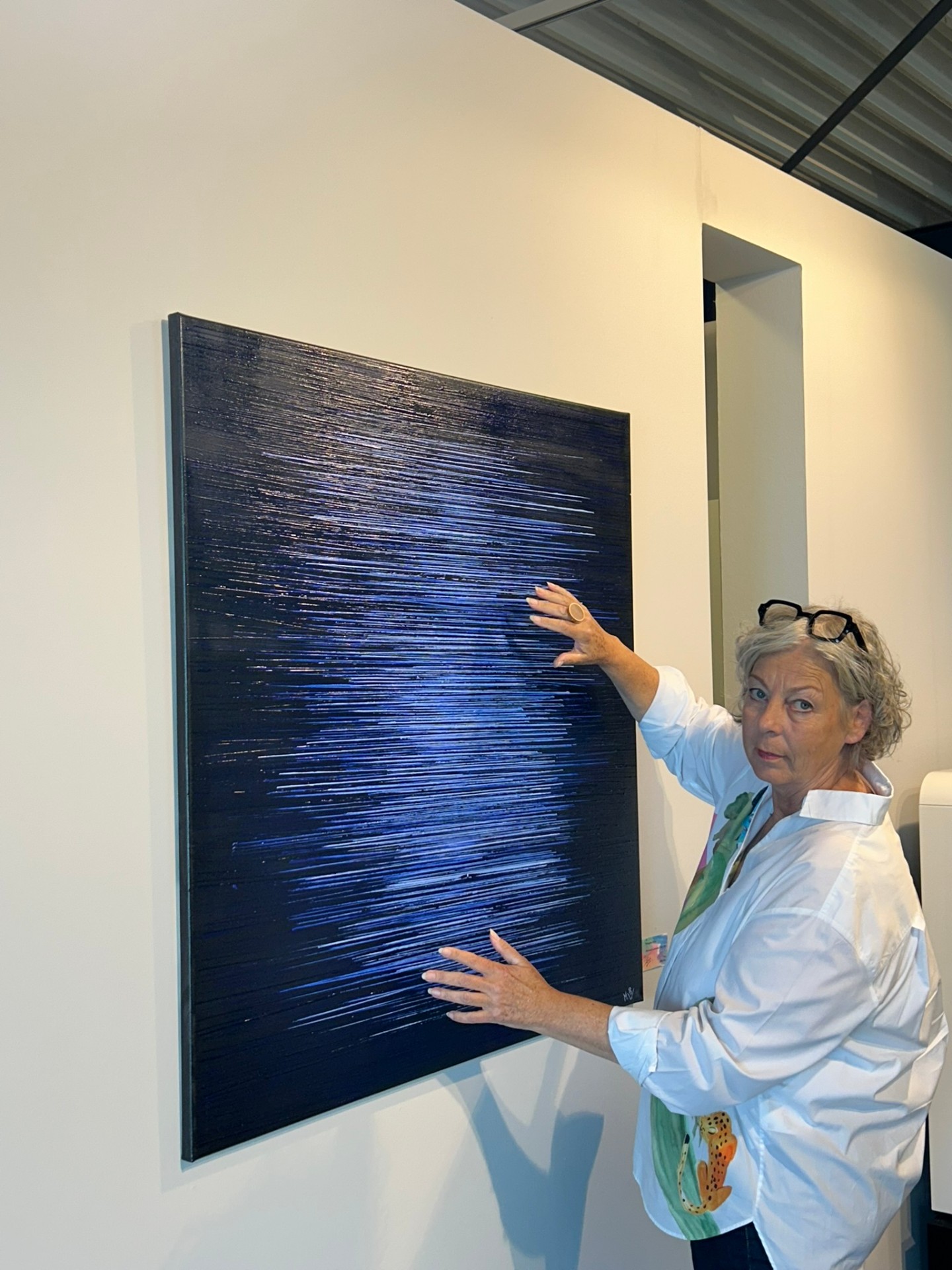 Blaues Linienfeld – Nachthimmel-Studie